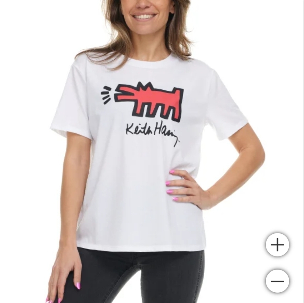 NWT Keith Haring Women's Tee White M‎ L